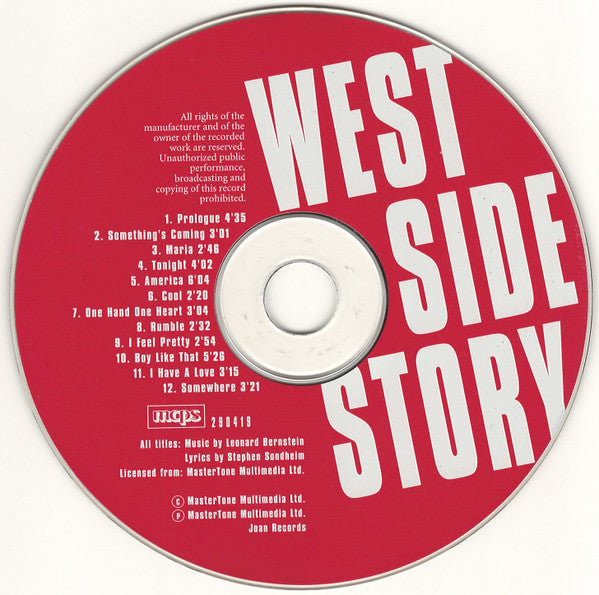 The West End Singers And The West End Orchestra, Leonard Bernstein : West Side Story (CD)