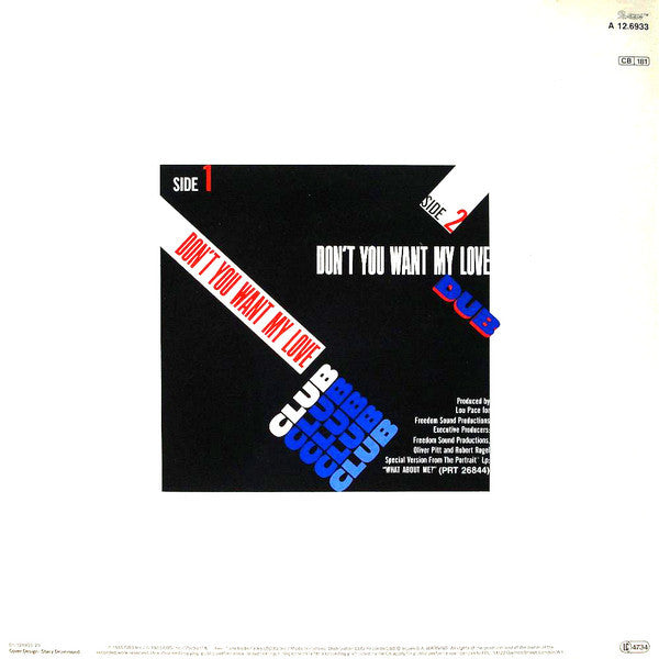 Nicole* : Don't You Want My Love (12", Maxi)