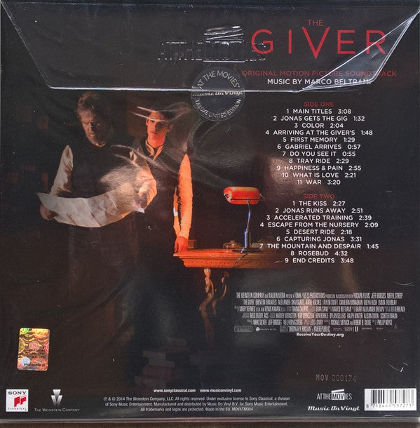 Marco Beltrami : The Giver (Original Motion Picture Soundtrack) (LP, Dlx, Ltd, 180)