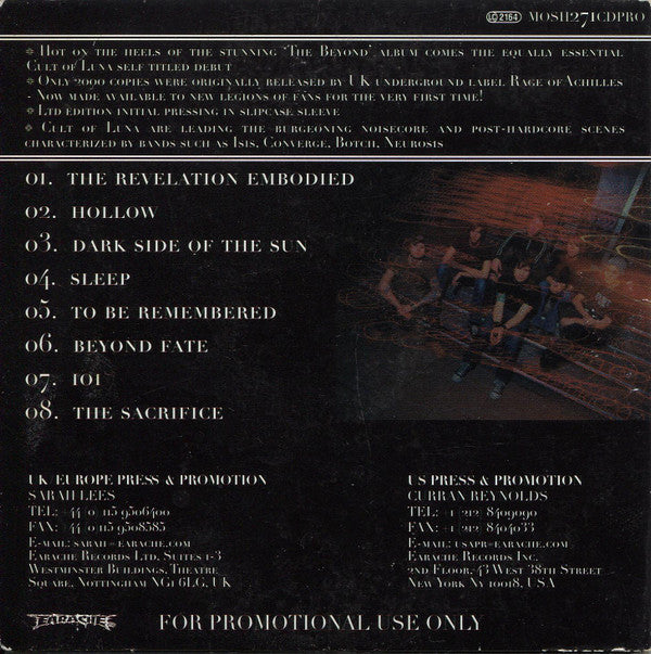 Cult Of Luna : Cult Of Luna (CD, Album, Promo, Car)