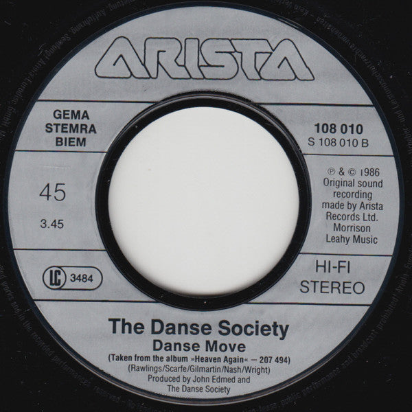 The Danse Society : Hold On (To What You've Got) (7", Single)