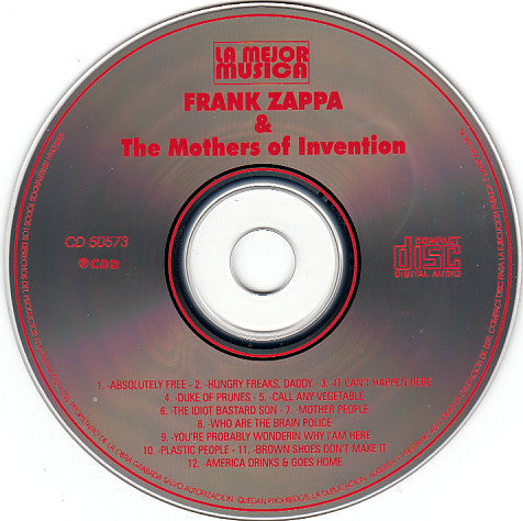Frank Zappa & The Mothers : Frank Zappa & The Mothers Of Invention (CD, Unofficial)