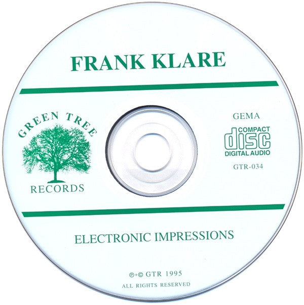 Frank Klare : Electronic Impressions (CD, Album)