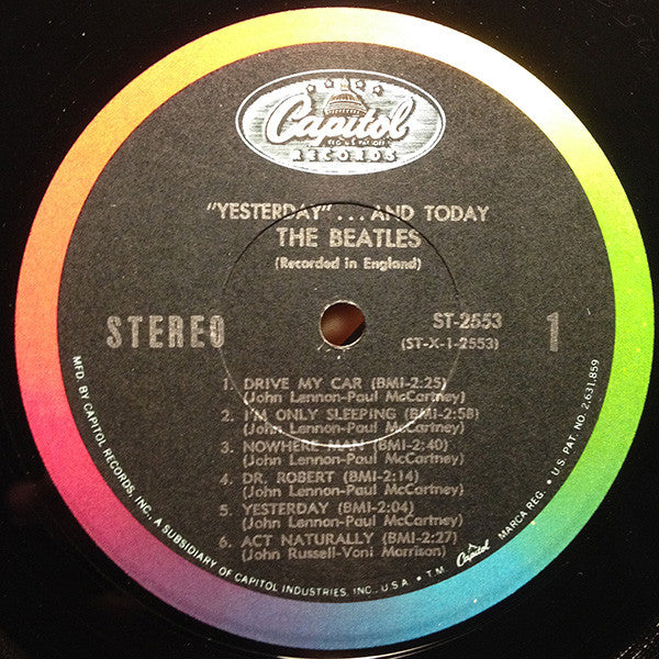 The Beatles : Yesterday And Today (LP, Album, Comp, RP, Jac)
