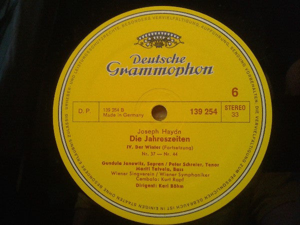 Joseph Haydn, Gundula Janowitz, Peter Schreier, Martti Talvela, Wiener Singverein, Wiener Symphoniker, Karl Böhm : Die Jahreszeiten - The Seasons - Les Saisons (3xLP, RE + Box)