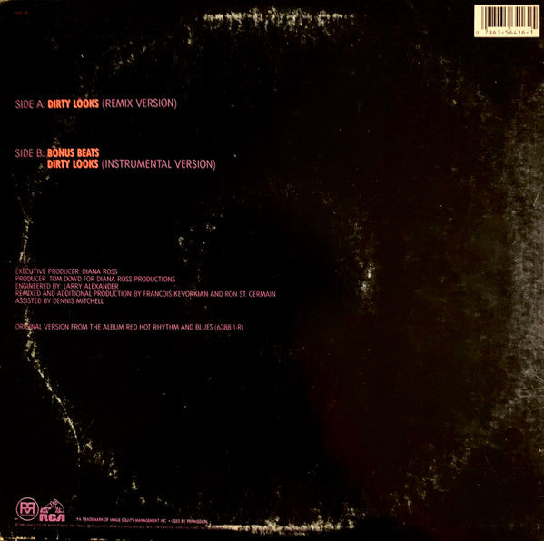 Diana Ross : Dirty Looks (12", HRM)