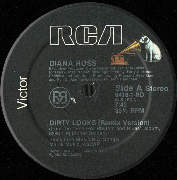 Diana Ross : Dirty Looks (12", HRM)