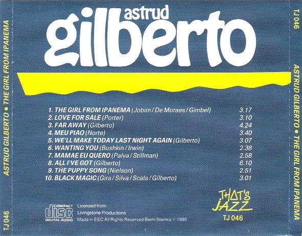 Astrud Gilberto : The Girl From Ipanema (CD, Comp)
