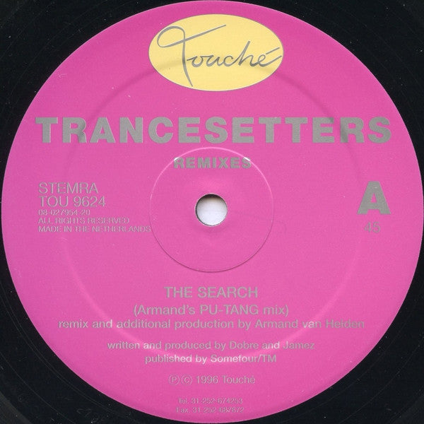 Trancesetters : The Search (Remixes) (12")