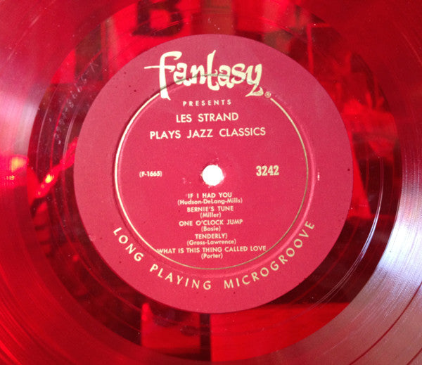 Les Strand : Les Strand Plays Jazz Classics On The Baldwin Organ (LP, Album, Red)