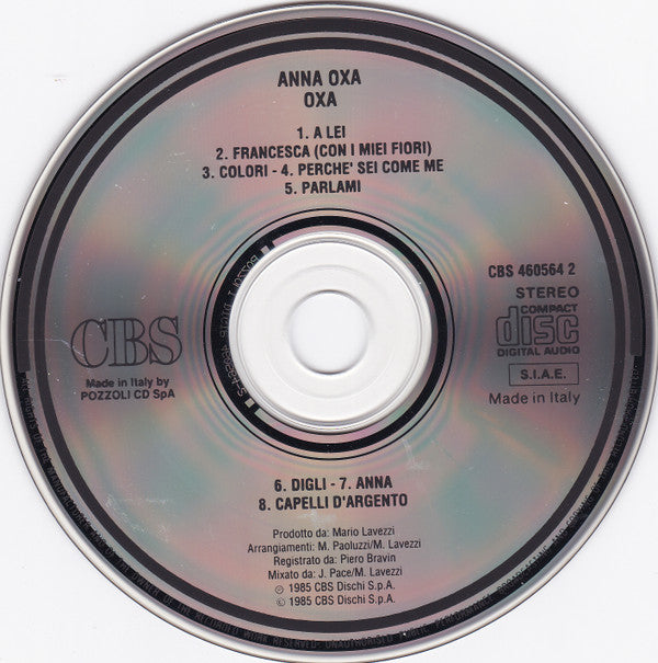 Anna Oxa : Oxa (CD, Album, RE)