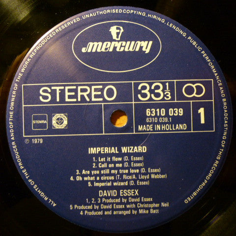 David Essex : Imperial Wizard (LP, Album)