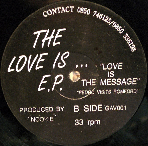 Nookie : The Love Is ... E.P. (12", EP, RP)