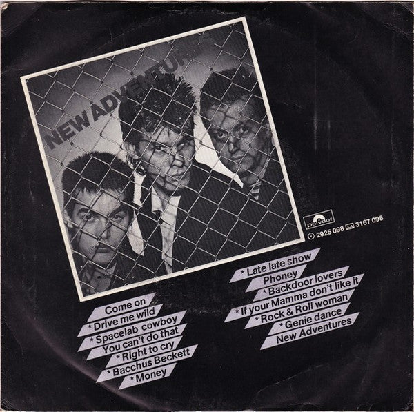 New Adventures : Backdoor Lovers (7", Single)