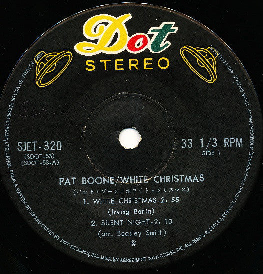 Pat Boone : Merry Christmas (7", EP)
