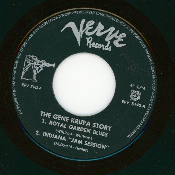 Gene Krupa : The Gene Krupa Story 1 (7", EP)