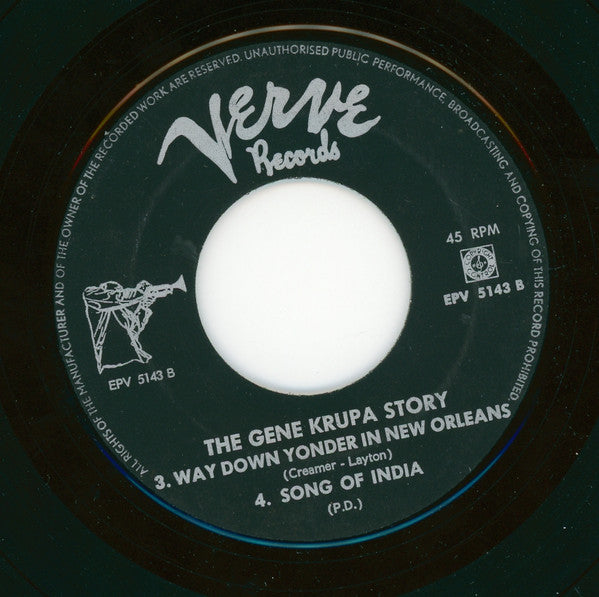 Gene Krupa : The Gene Krupa Story 1 (7", EP)