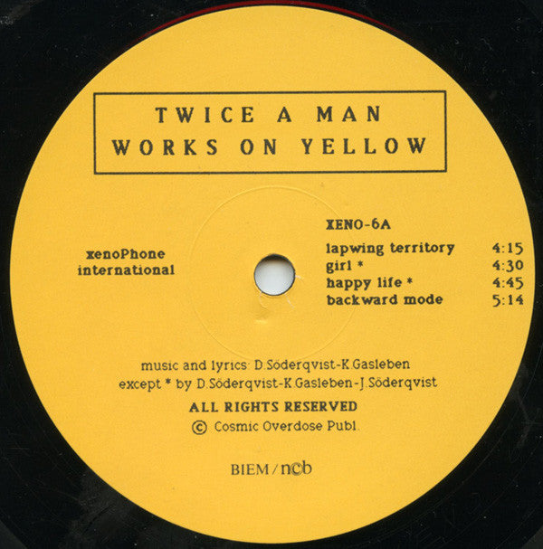 Twice A Man : Works On Yellow (LP, Album)