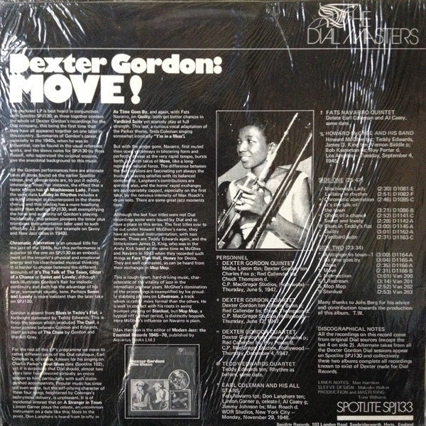 Dexter Gordon : Move! (LP, Comp)
