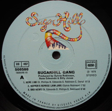Sugarhill Gang : Sugarhill Gang (LP, Album, Gat)