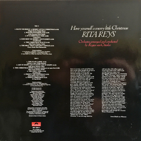 Rita Reys : Have Yourself A Merry Little Christmas (LP, Album)