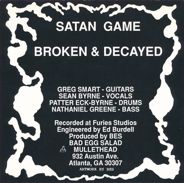 Bad Egg Salad : Satan Game / Broken & Decayed (7", Single)