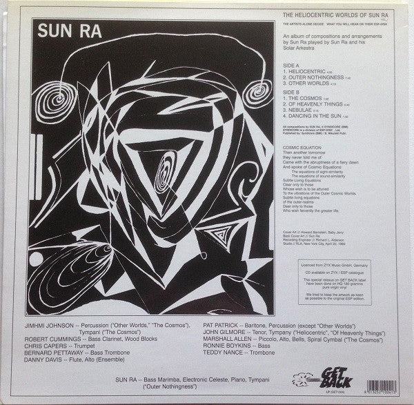 Sun Ra : The Heliocentric Worlds Of Sun Ra, Vol. 1 (LP, Album, RE, 180)