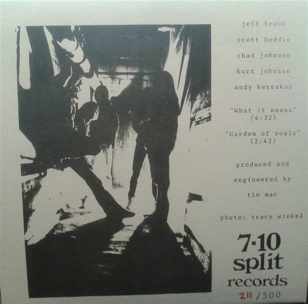 Animosity Incorporated : What It Means / Garden Of Souls (7", Single, Ltd, Num)