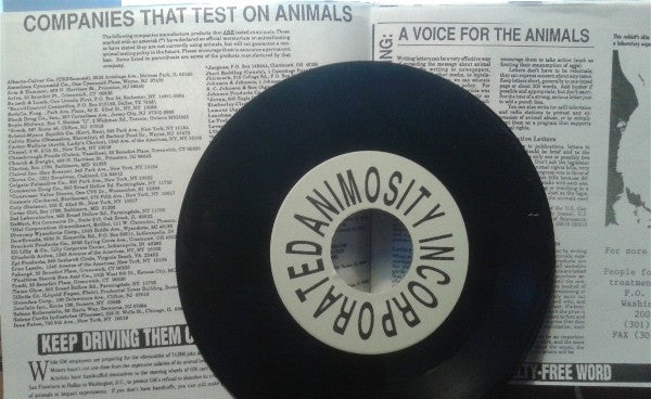 Animosity Incorporated : What It Means / Garden Of Souls (7", Single, Ltd, Num)