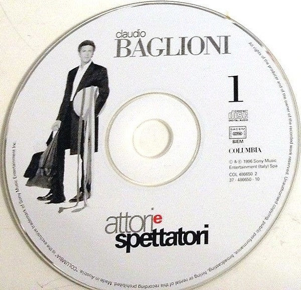 Claudio Baglioni : Attori E Spettatori (2xCD, Album)