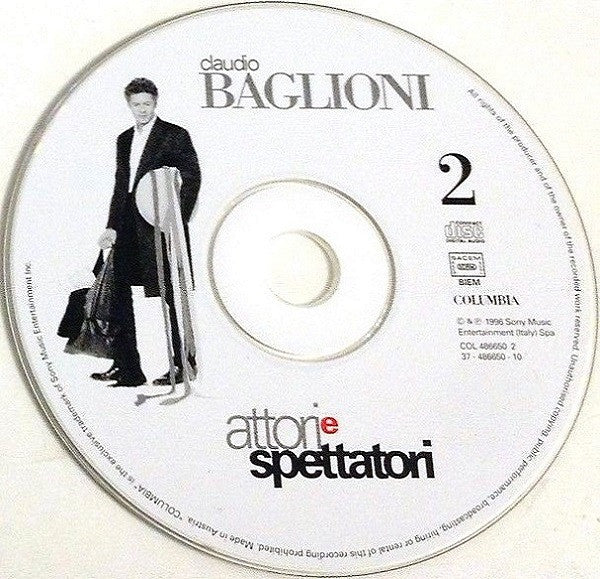 Claudio Baglioni : Attori E Spettatori (2xCD, Album)