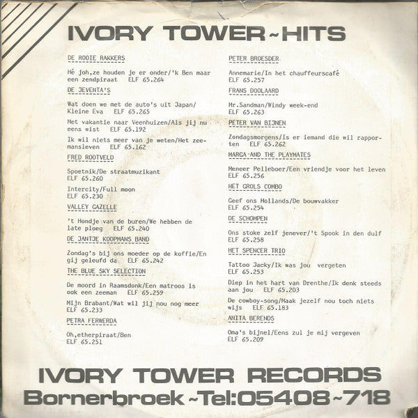 Peter Broesder : Zie De Chauffeurs (7", Single)