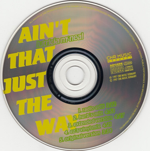 Lutricia McNeal : Ain't That Just The Way (CD, Maxi)