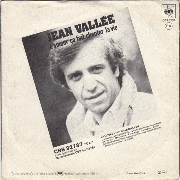 Jean Vallée : L'amour Ça Fait Chanter La Vie (7", Single)