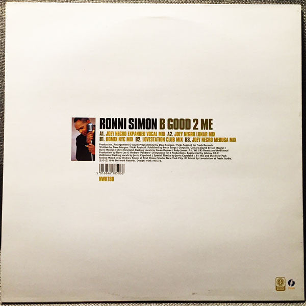 Ronni Simon : B Good 2 Me (12", Single)