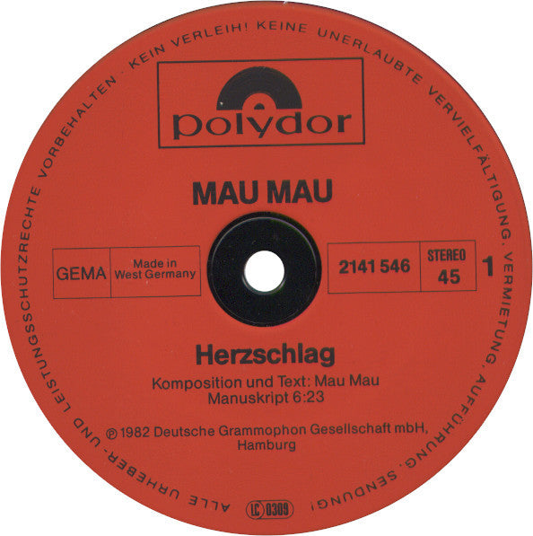 Mau Mau : Herzschlag (12", Maxi)
