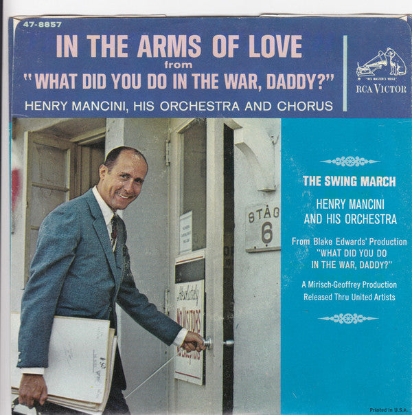 Henry Mancini And His Orchestra And The Henry Mancini Chorus : In The Arms Of Love / The Swing March (7", Promo)