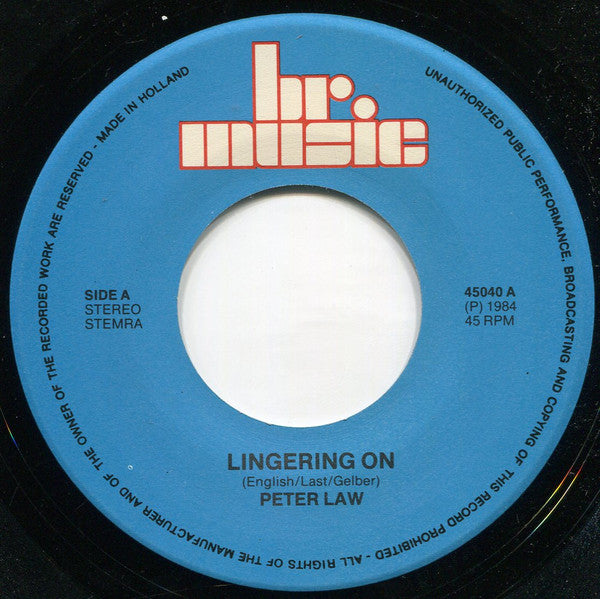 Peter Law : Lingering On / Memories Of You (7", Single)