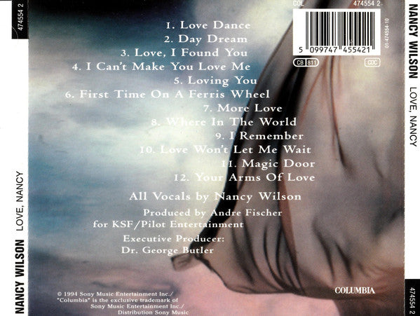 Nancy Wilson : Love, Nancy (CD, Album)