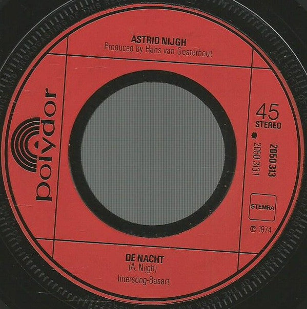 Astrid Nijgh : De Nacht (7", Single)