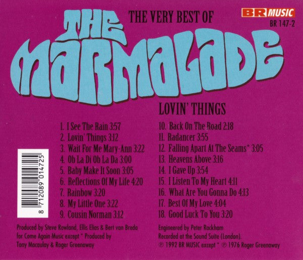 The Marmalade : The Very Best Of The Marmalade - Lovin' Things (CD, Comp)