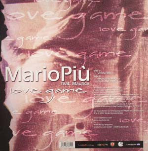 Mario Più feat. Maurice* : Love Game (Part One) (12")