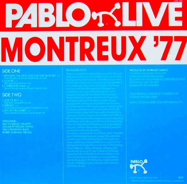 Roy Eldridge 4 : Montreux '77 (LP, Album)