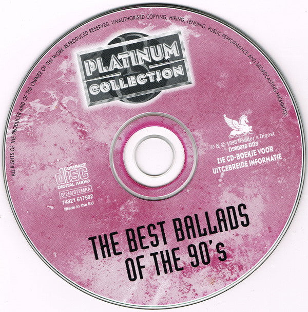 Various : The Best Ballads Of The 90's (CD, Comp)