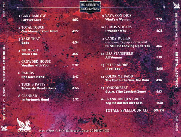 Various : The Best Ballads Of The 90's (CD, Comp)