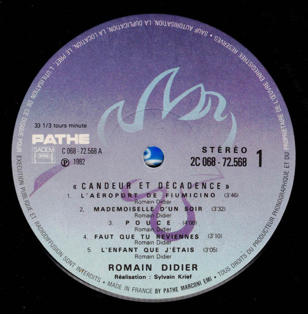 Romain Didier : Candeur Et Décadence (LP, Album)