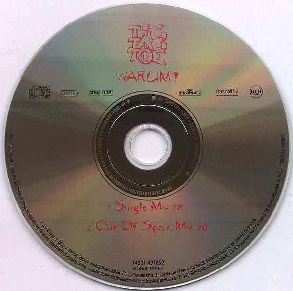 Tic Tac Toe (2) : Warum? (CD, Single, Car)