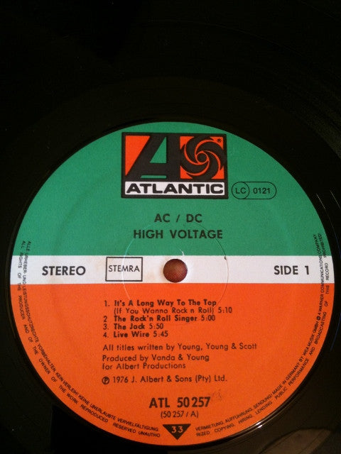 AC/DC : High Voltage (LP, Album, RE)