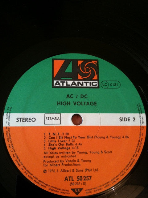 AC/DC : High Voltage (LP, Album, RE)