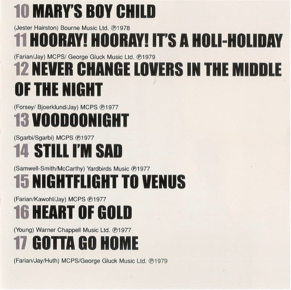 Boney M. : The Best Of (CD, Comp)